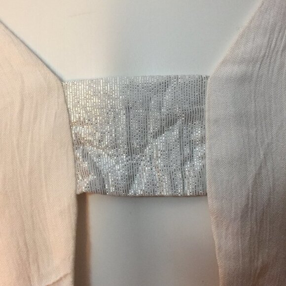 New Free People Yellow White Color Block Swing Dress Tunic racerback Beach Dress - Picture 4 of 11